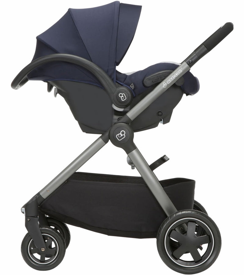 Maxi-Cosi Adorra Travel System - Charcoal/Brilliant Blue