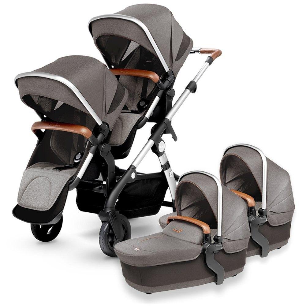 SILVER CROSS WAVE TWIN STROLLER